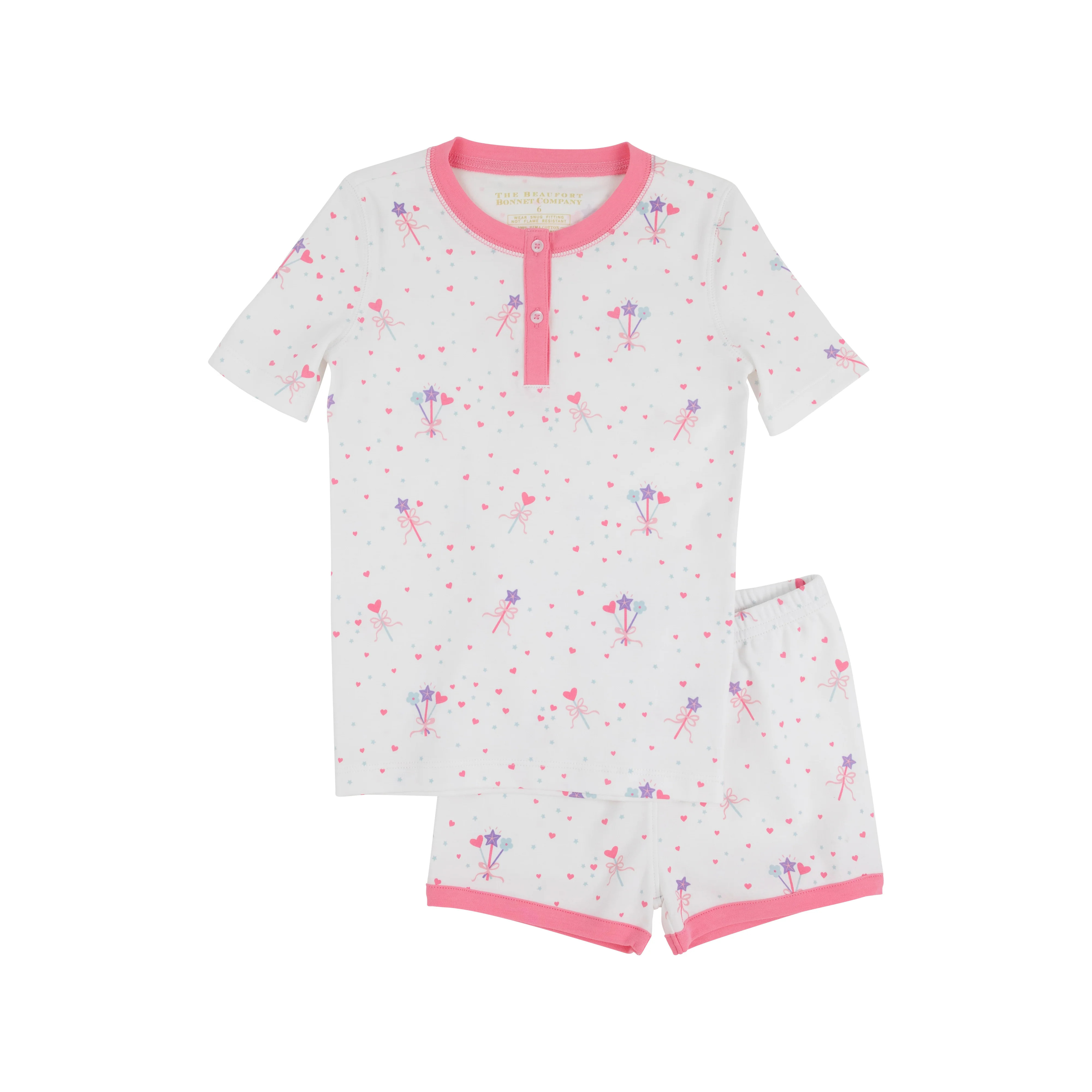 Sara Jane's Short Set - Fairy Dust Sprinkles with Romany Rose | The Beaufort Bonnet Company