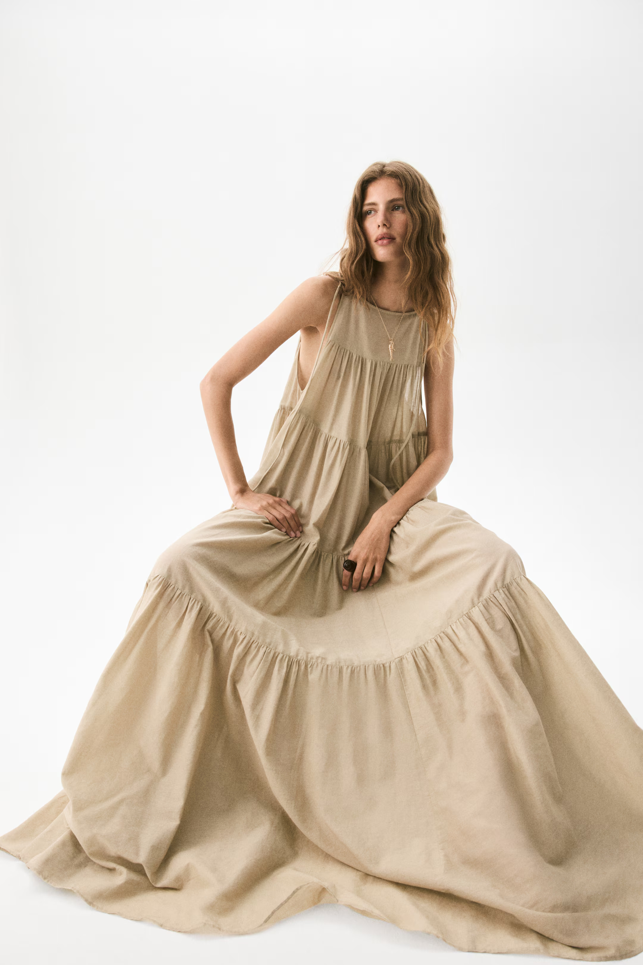 Tiered tie-strap dress | H&M (UK, MY, IN, SG, PH, TW, HK)