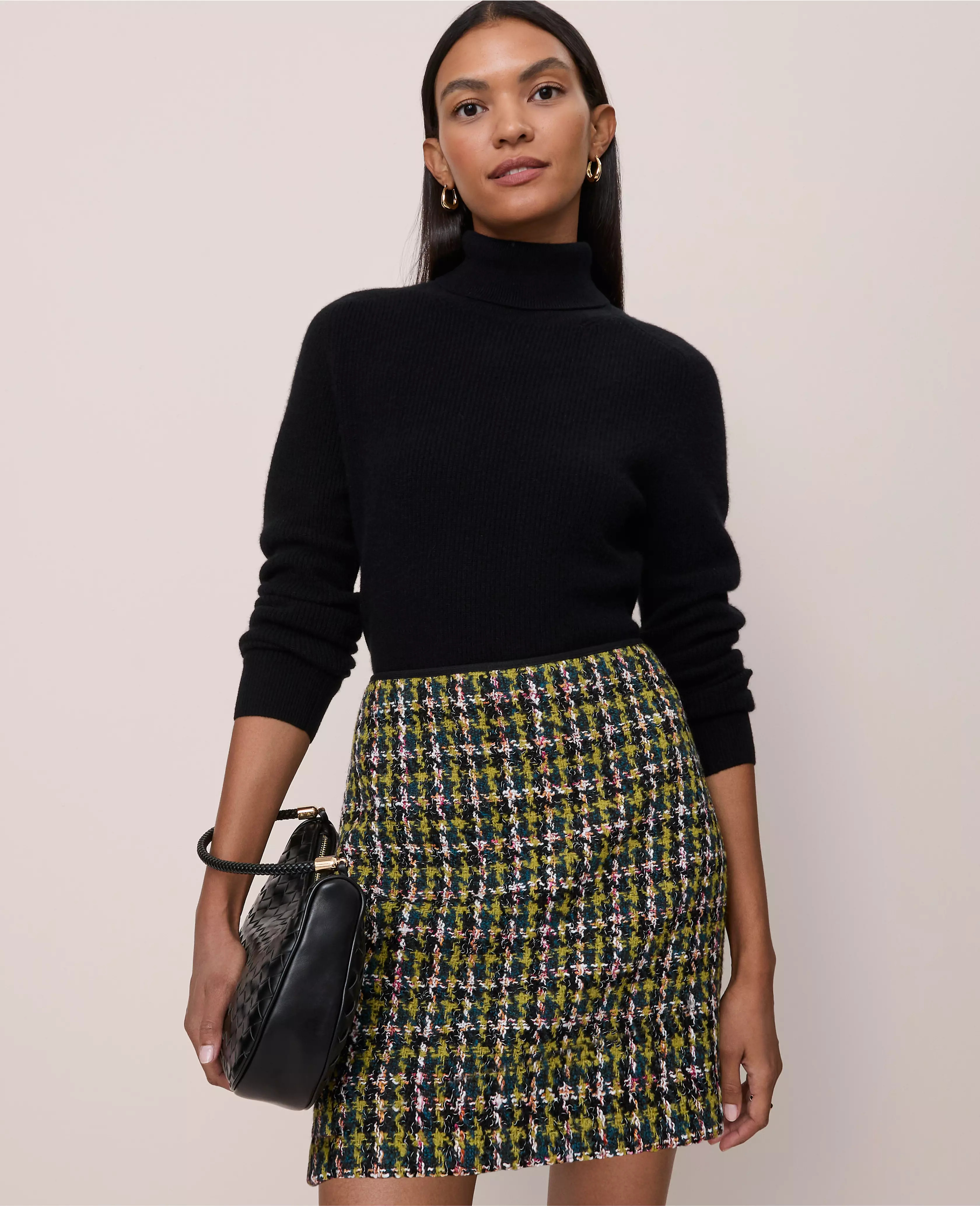 Cashmere Ribbed Turtleneck Sweater | Ann Taylor