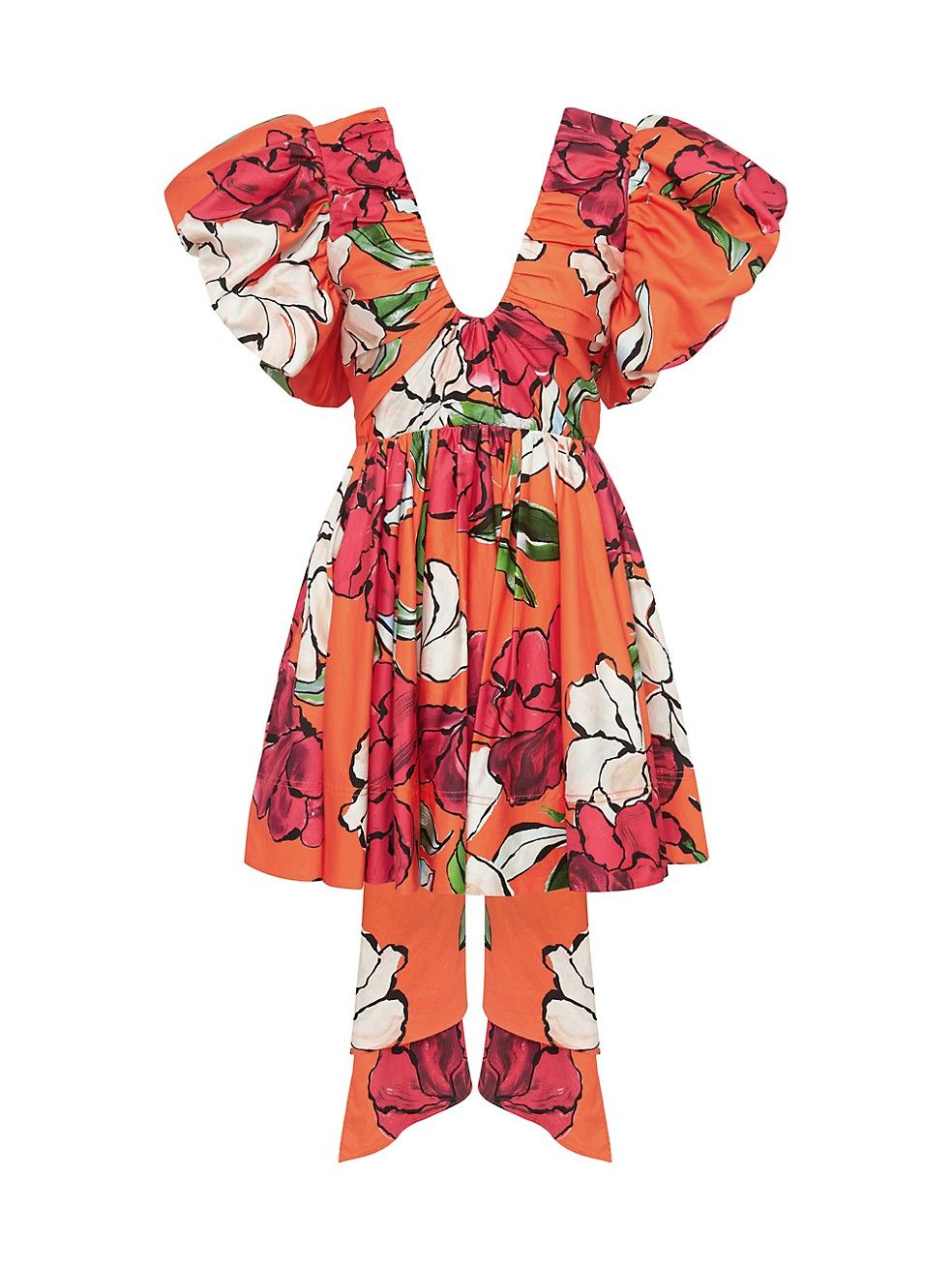 Gretta Floral Cotton Poplin Minidress | Saks Fifth Avenue