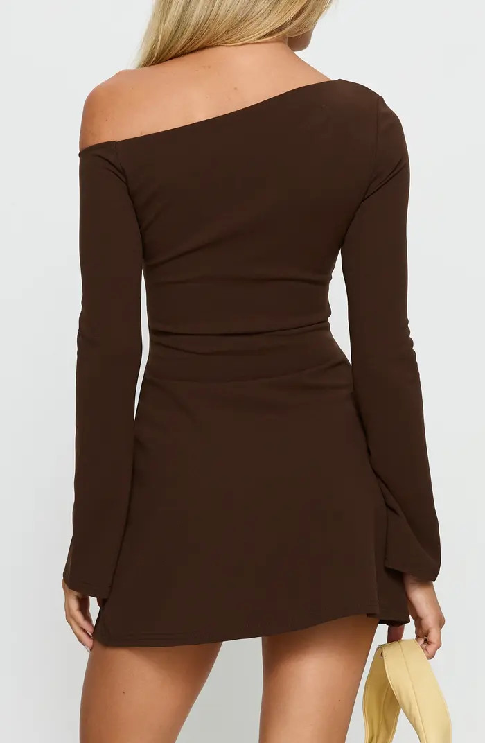 Adrietta One-Shoulder Long Sleeve Minidress | Nordstrom