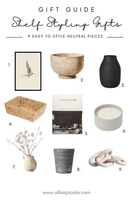 Know someone who enjoys styling their shelves or could use some shelf styling inspiration? These home decor gift ideas as perfect for pairing together to create a really thoughtful gift for a shelf lover in your life! 



#LTKGiftGuide #LTKhome #LTKHoliday
