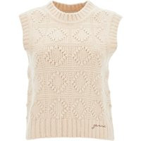 Ganni Wool And Cotton Blend Vest For | Balardi (US & Canada)