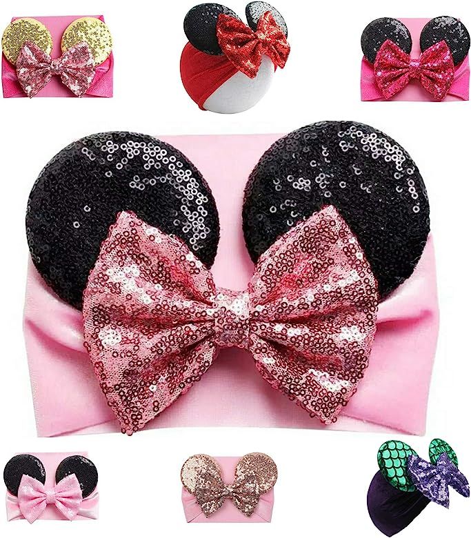 Mouse Ears Headband/Headwrap - Toddler Baby Girls & Kids up to 4yrs | Amazon (US)