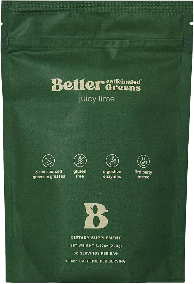 BetterDays Co. BetterGreens Caffeinated Super Greens Powder - 60 Servings, Organic Greens Blend, ... | Amazon (US)