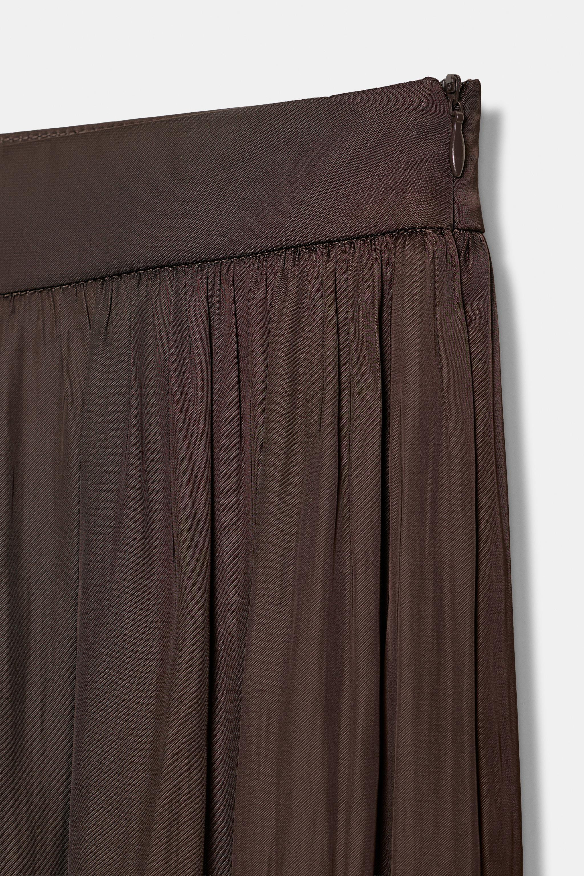 SATIN SAROUEL TROUSERS | Zara UK