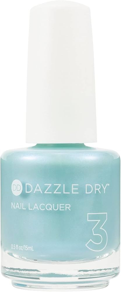 Dazzle Dry Nail Lacquer (Step 3) - Monsoon Madness - A pale, seafoam shimmer in a sheer aqua base... | Amazon (US)