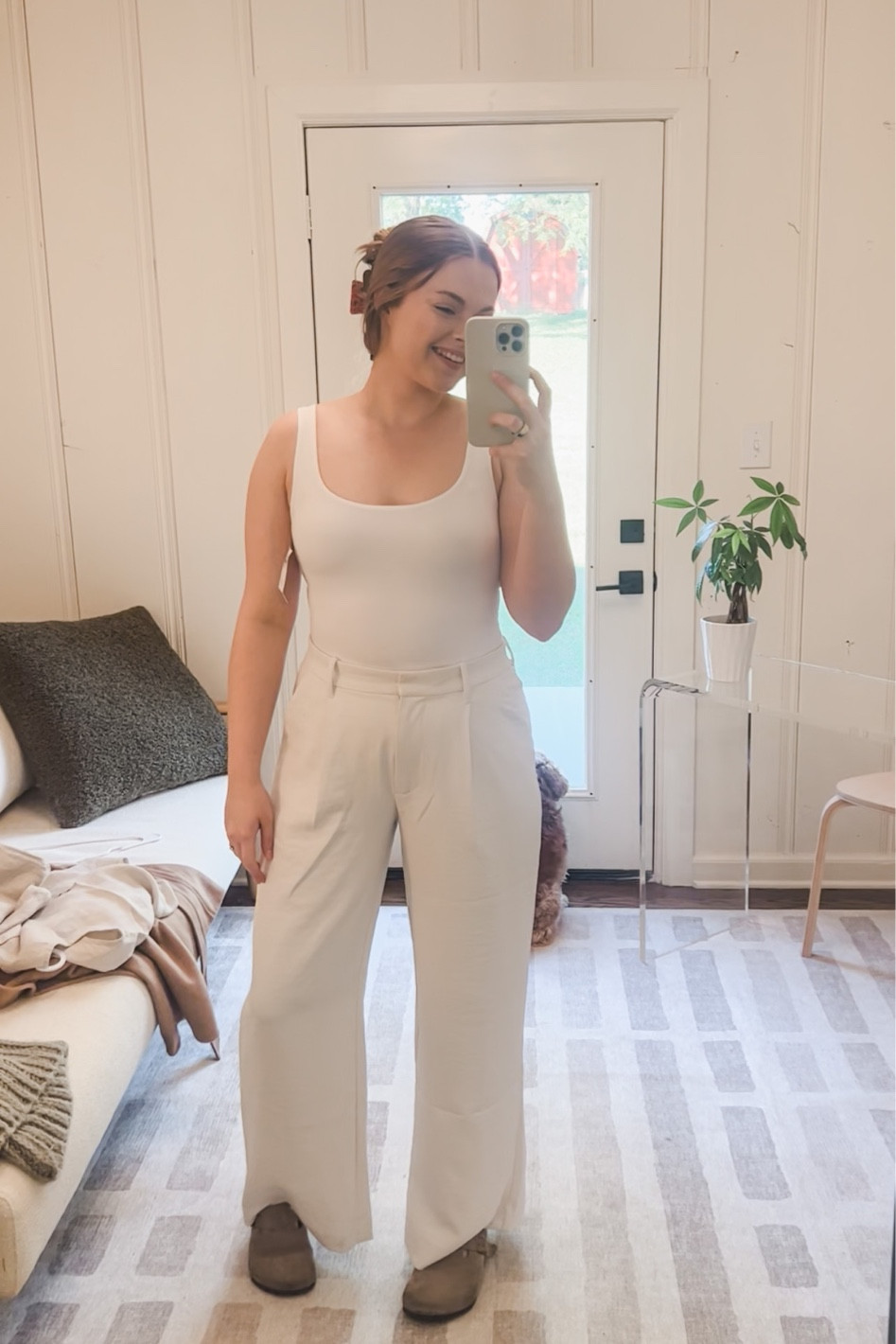 basic transitional white pieces that aren’t see-through!! 😍 

Fall fashion, white outfits, monochrome set, white trousers, white bodysuit, fall outfit inspo, trending autumn outfits

#LTKworkwear #LTKmidsize #LTKSeasonal