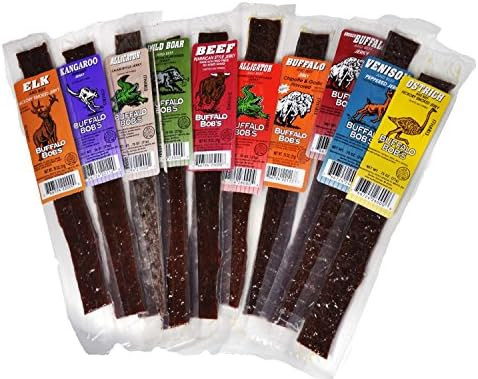 Buffalo Bob's 10 Piece Gourmet Exotic Jerky Assortment | Amazon (US)