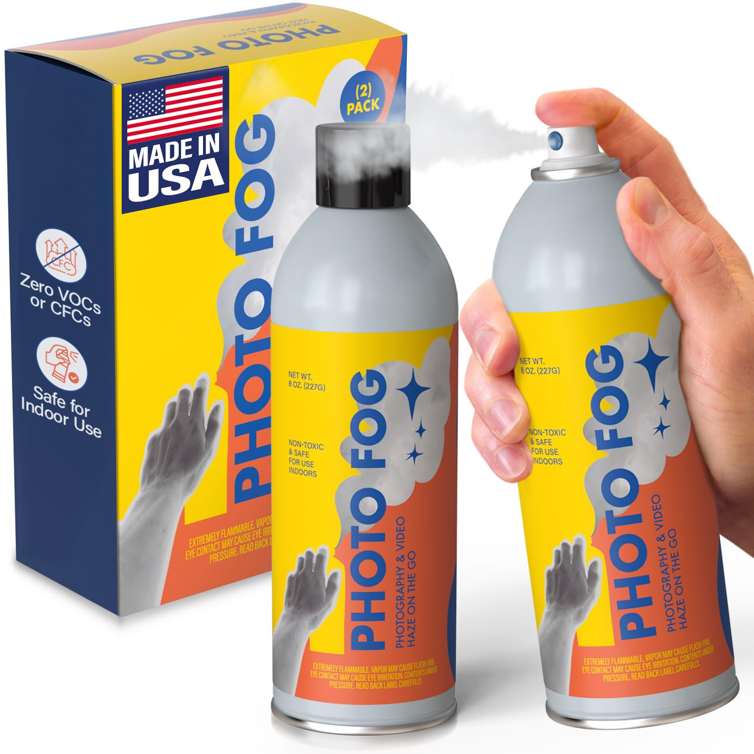 [2 Pack] Photo Fog Atmosphere Spray Made in the USA for Photographers & Filmmakers - Safe Fog Mac... | Amazon (US)