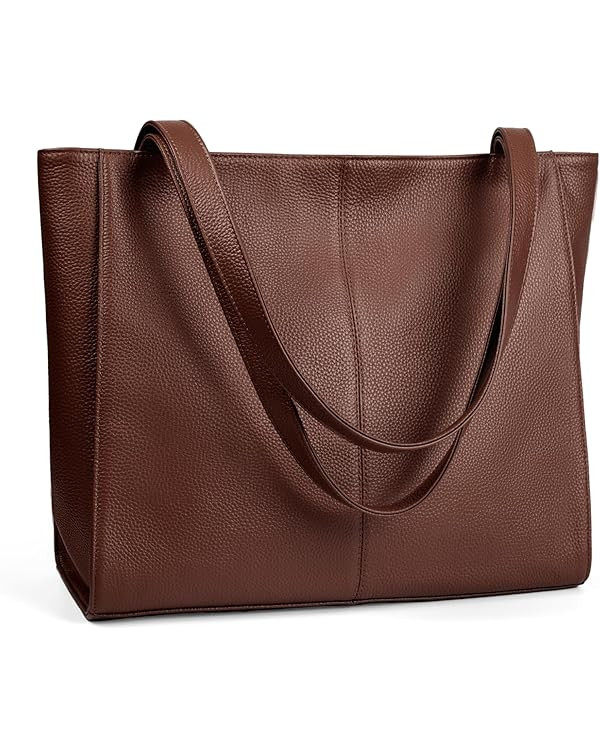 befen Genuine Leather Tote Bags for Women Large Shoulder Bags Women Laptop Tote Bag Ladies Handba... | Amazon (UK)