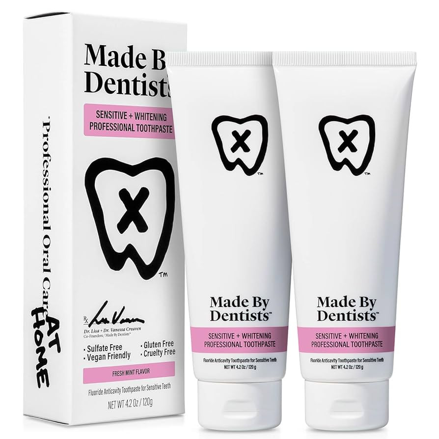 Professional Ultra Whitening Toothpaste - 2 Pack - Sensitive Teeth Whitening Toothpaste with Sodi... | Amazon (US)