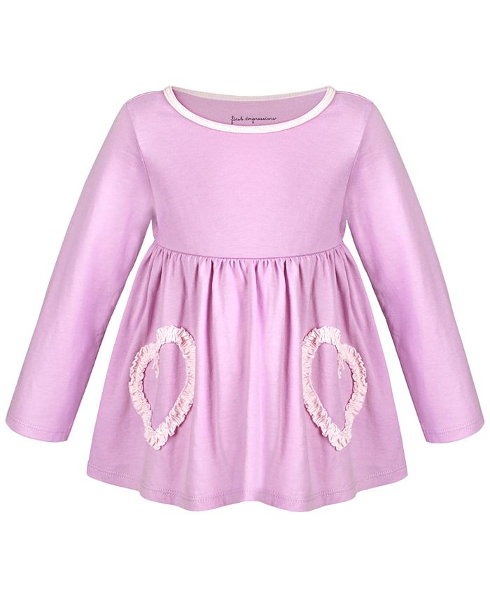 Toddler Girls Ruched Heart Cotton Tunic, Created for Macy's | Macys (US)
