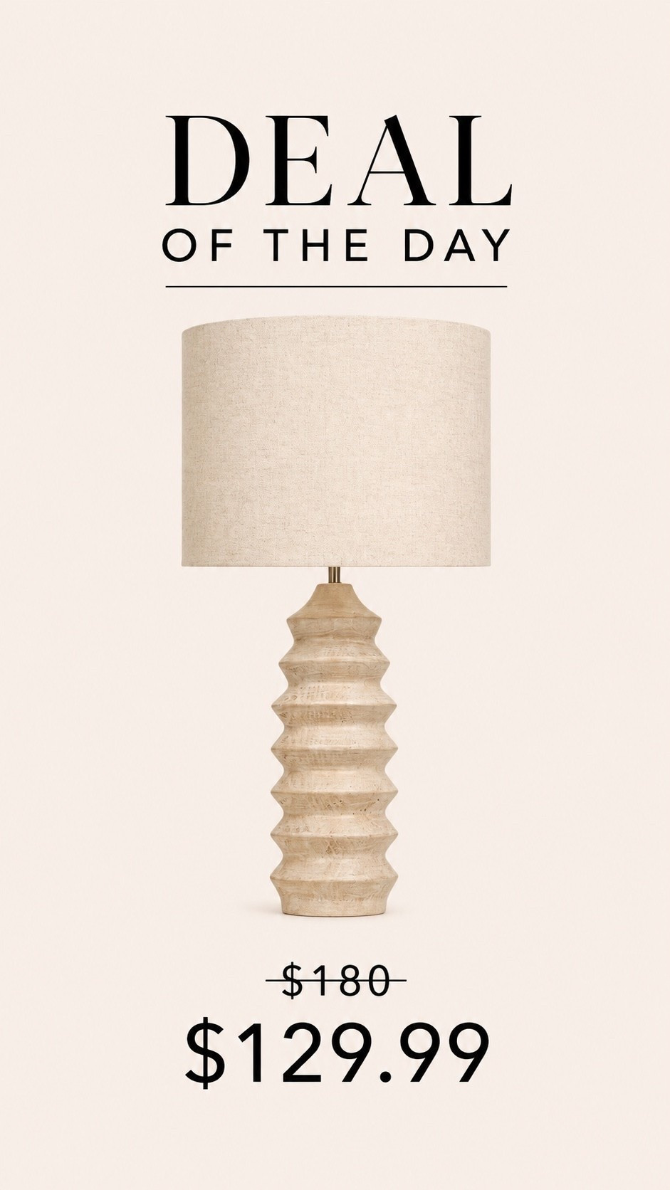 Neutral Ribbed Table Lamp

This lamp instantly gives that high-end organic modern look for less. I love the sculptural ribbed base mixed with the soft linen shade — such a pretty neutral accent for nightstands, consoles, or built-ins.

#LTKHome #LTKSaleAlert