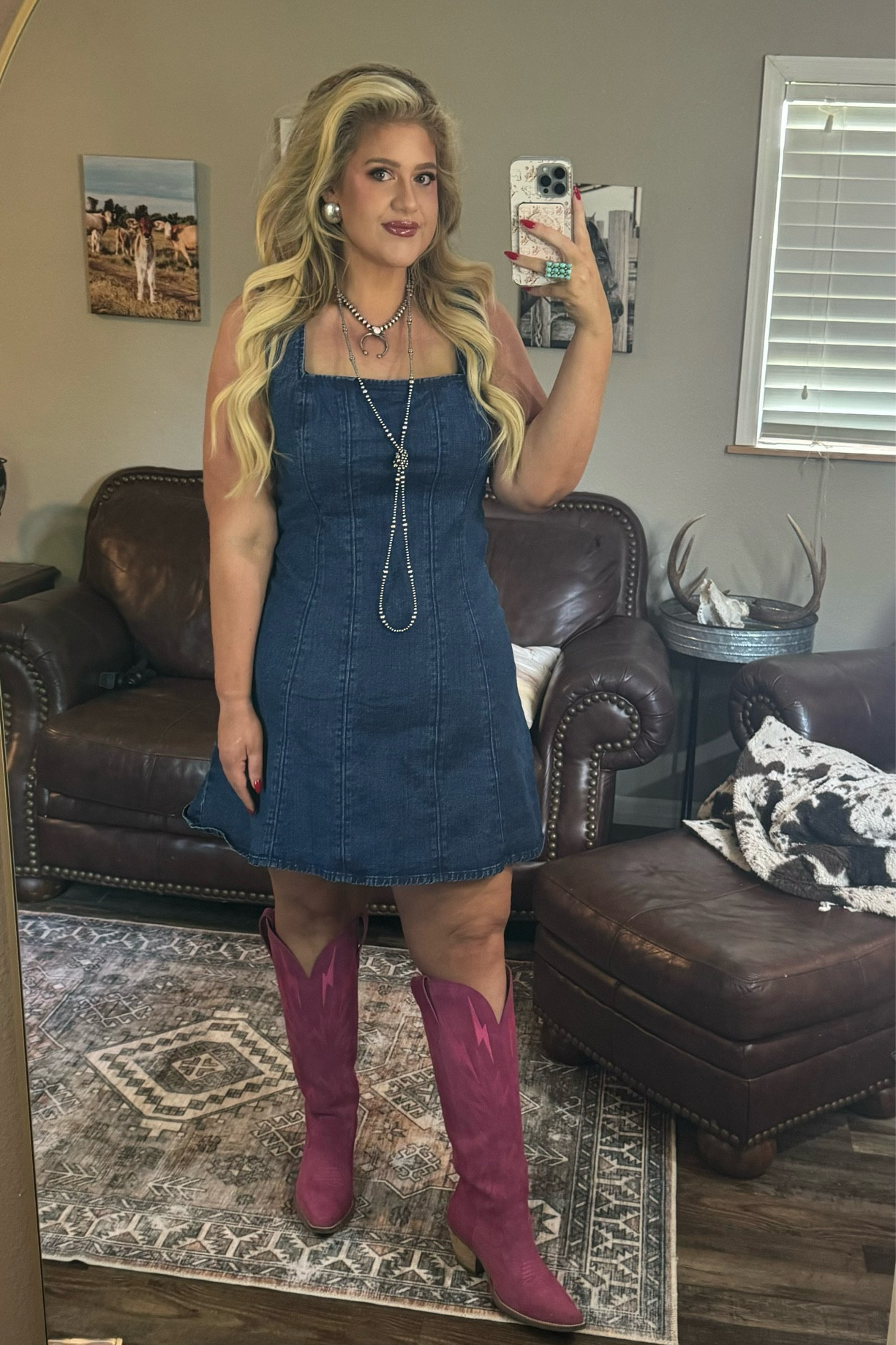 Demin & pink western barbie outfit! 

Dress: xl 


#LTKPlusSize #LTKStyleTip #LTKMidsize