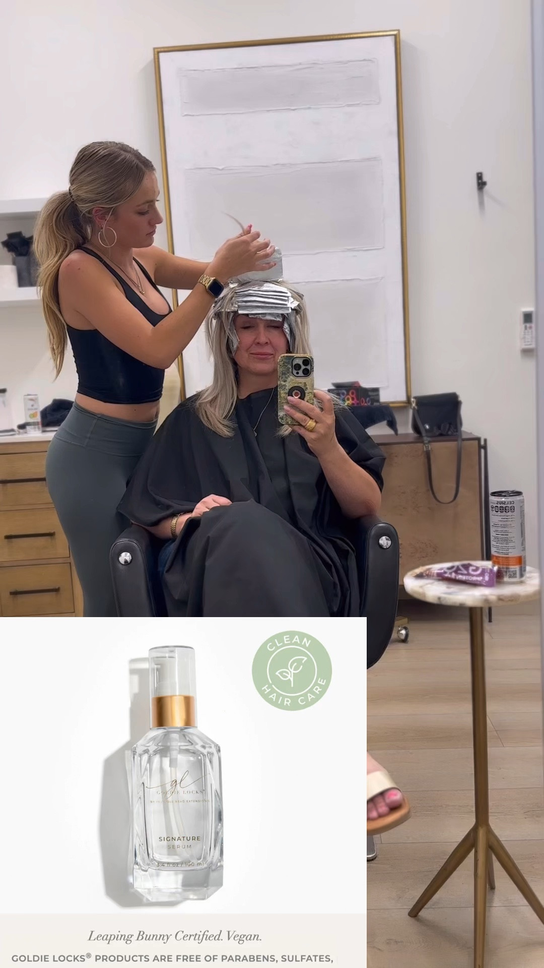 This luxuriously rich yet lightweight formula penetrates deeply into each strand, providing incredible shine and intense nourishment while reducing frizz. Resulting in irresistibly smooth, healthy hair without weighing your style down. 
🍃🍃🍃🍃🍃🍃🍃🍃🍃🍃🍃🍃
Benefits:
-Restore & Transform: Strengthens strands, mends split ends, and revives dehydrated hair.
-Instant Radiance: Instantly imparts shine and tames frizz and flyaways for irresistibly smooth, silky hair.
-Fast Absorbing & Lightweight: Luxuriously lightweight formula that's instantly absorbed, leaving no greasy residue.
-Intense Nourishment: Perfect for all hair types, our serum deeply hydrates, restores, and protects each strand.
-Extension Approved: Extensions love it, all hair needs it. Maintain the life and vibrancy of your hair and extensions.
#hairproduct #goldielocks #extensions #blindhair #bestseller

#LTKBeauty #LTKOver40 #LTKStyleTip