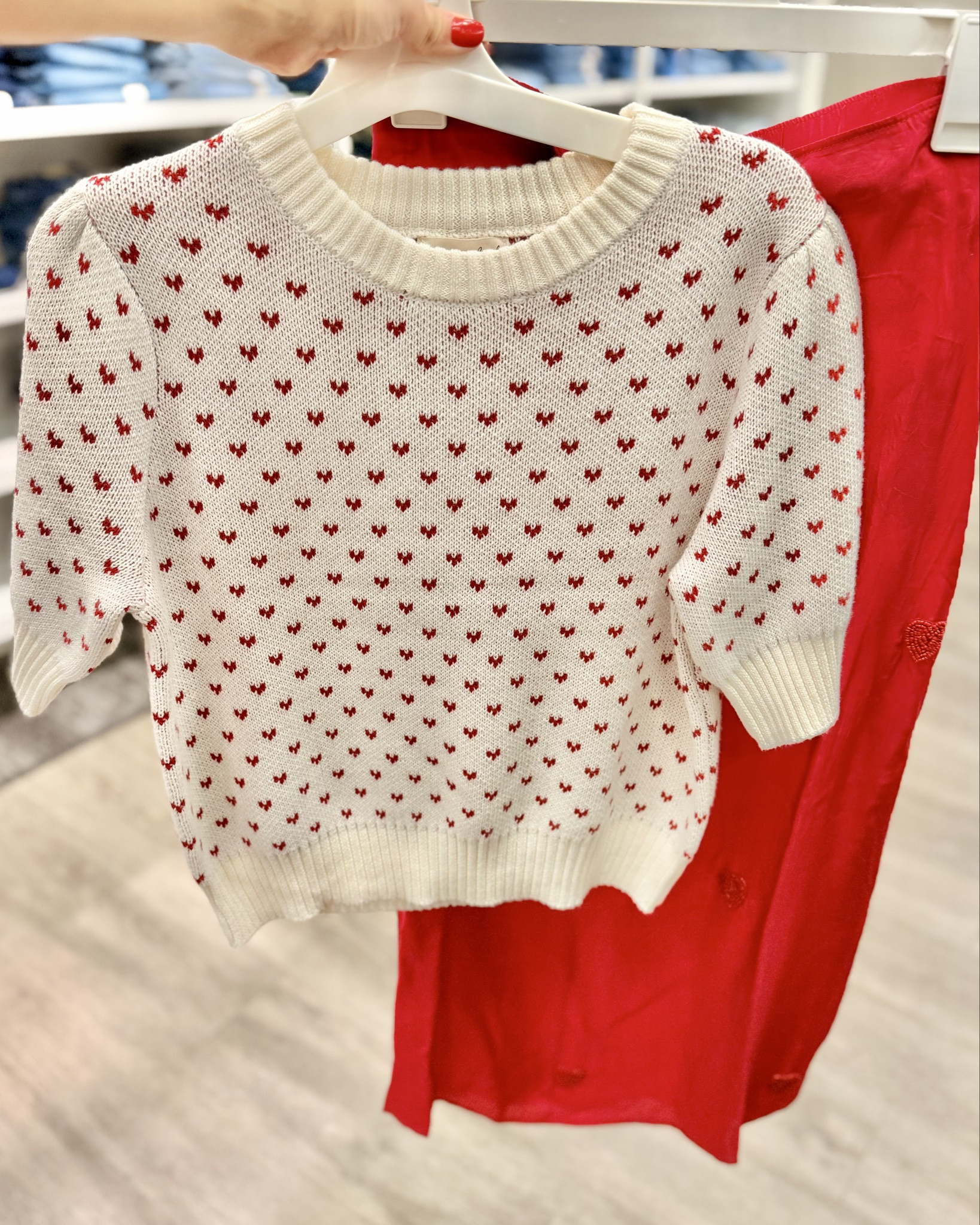 Red Skirt +  Cute Sweater Blouse = The Perfect Outfit ❤️ 

#LTKootd