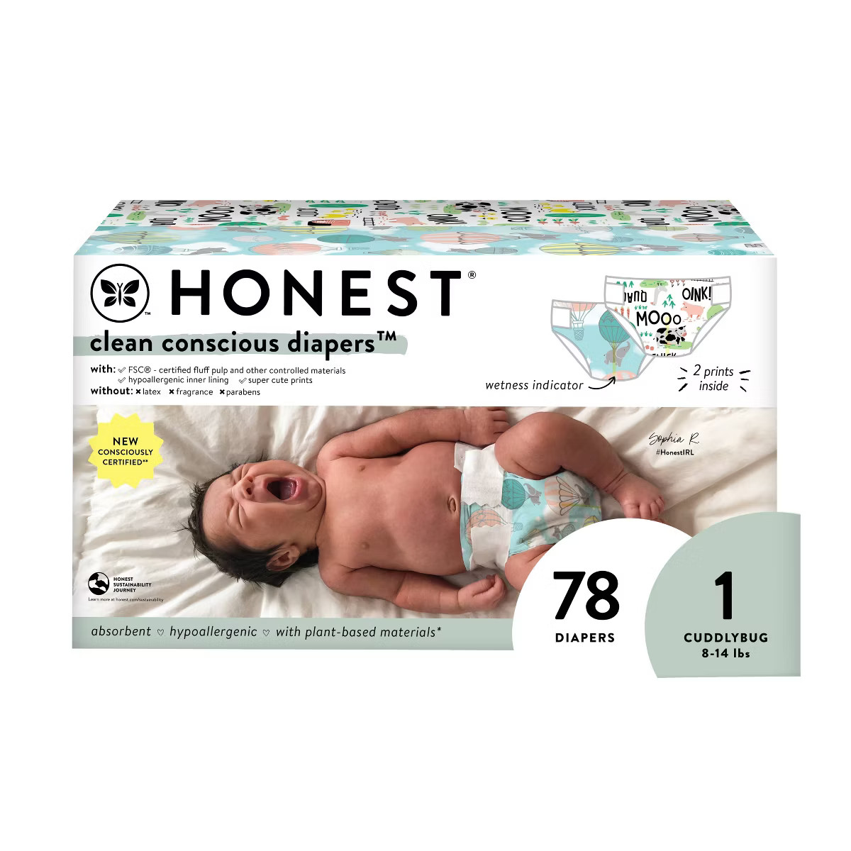 The Honest Company Clean Conscious Disposable Diapers - (Select Size and Pattern) | Target