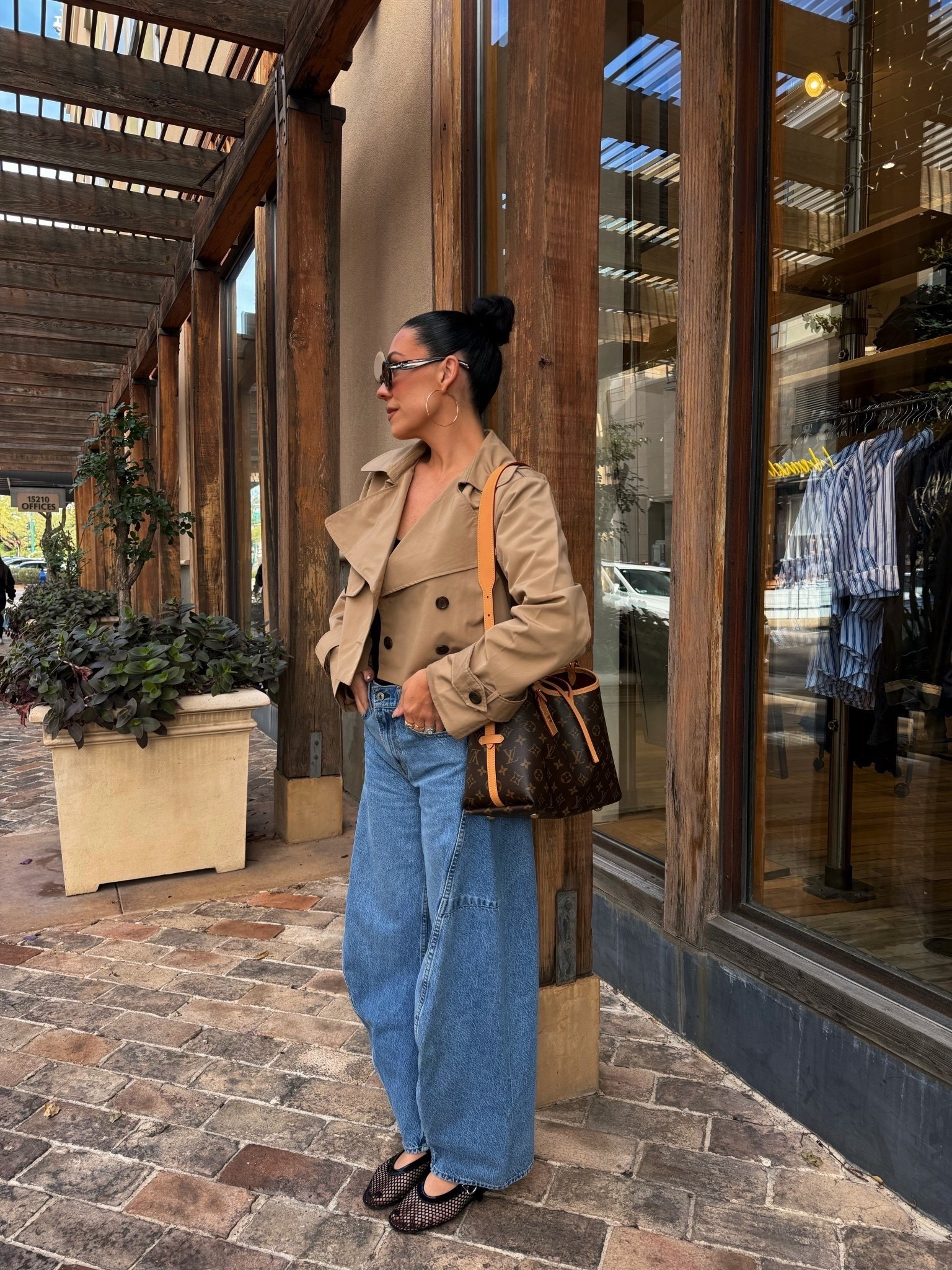 Recent outfit that I loved wearing! 
Abercrombie cropped trench 
Abercrombie barrel jeans size 25 
Mesh flats 


#LTKootd #LTKgrwm #LTKdayinmylife