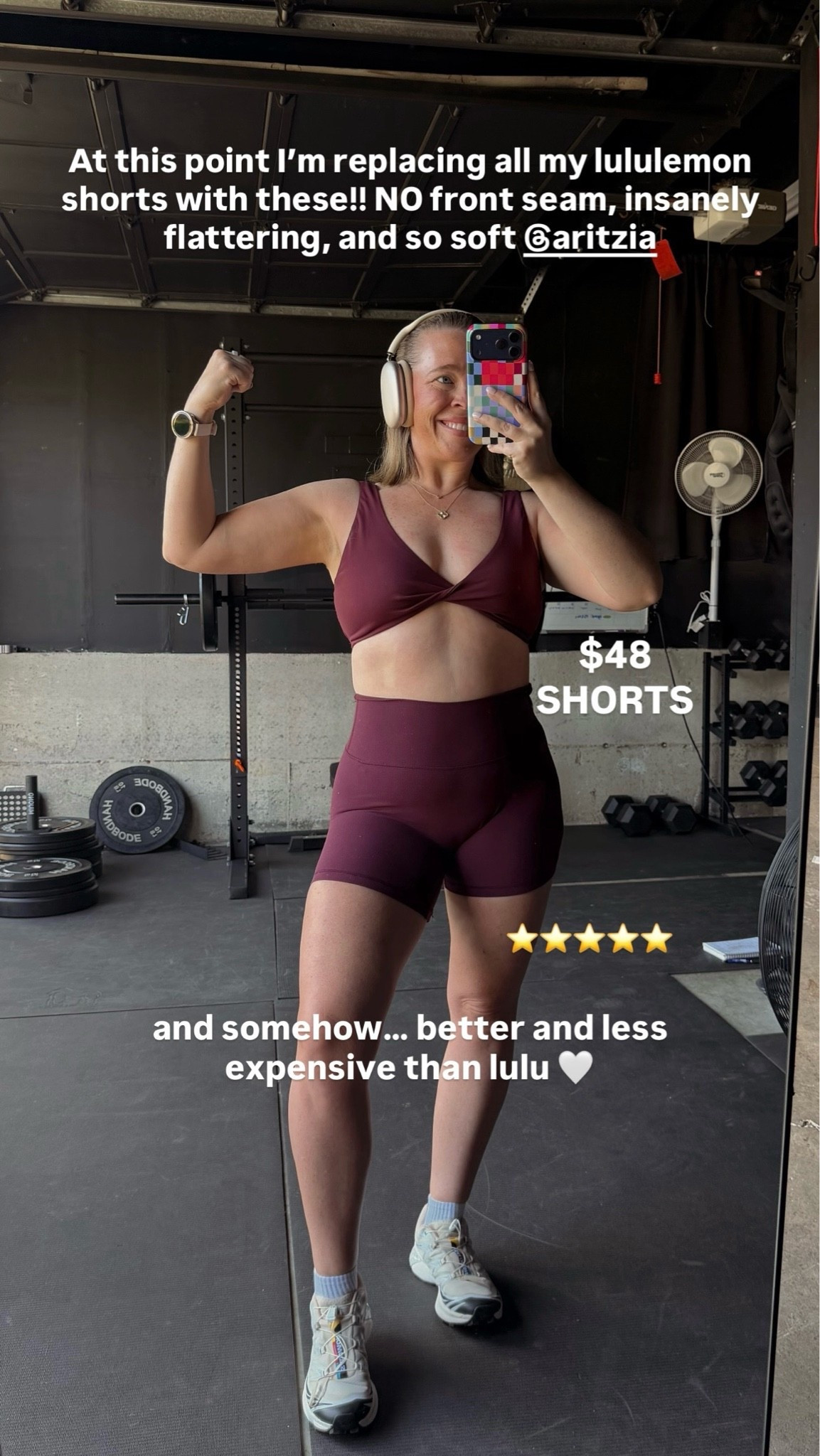 Midsize Gym Outfit of the Day 💪🎧 I’m replacing all my lululemon shorts with these!! Size 10 | M\L | 5’4”

#LTKfitnessgoals #LTKActive #LTKMidsize