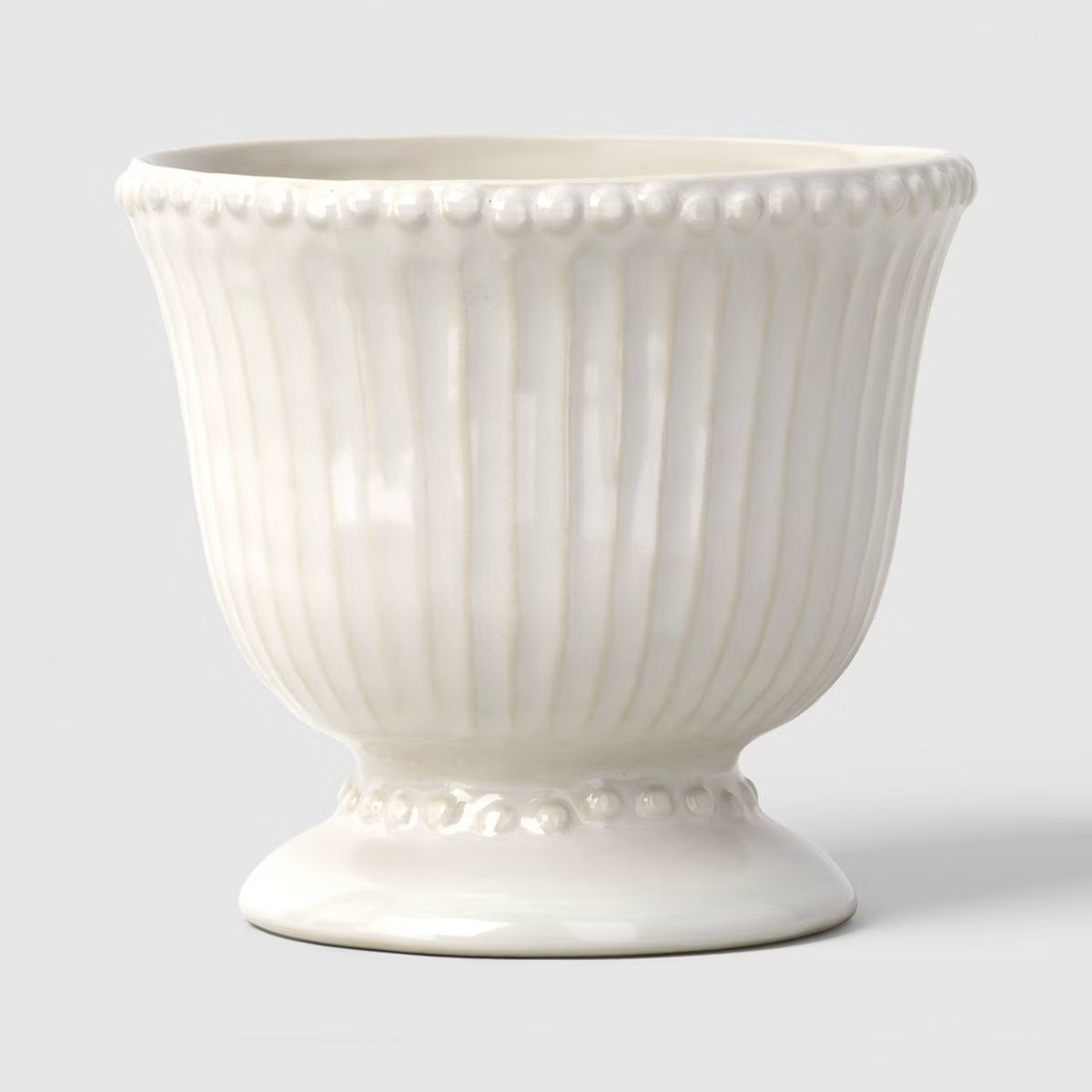 Beaded Ceramic Planter Ivory - Threshold™ | Target