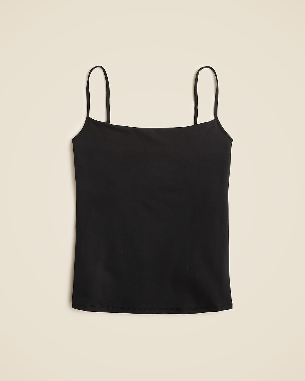 Stretch cotton shelf-bra tank top | J. Crew US