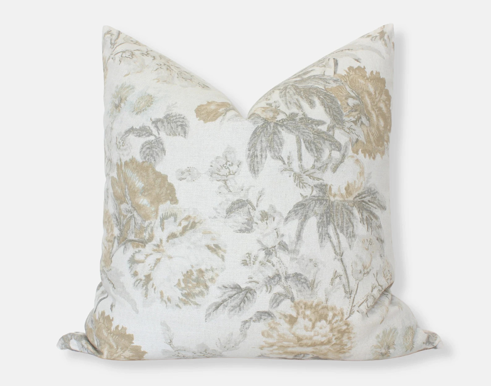 Neutral Floral Throw Pillows Floral Pillow Covers 20x20 - Etsy | Etsy (US)