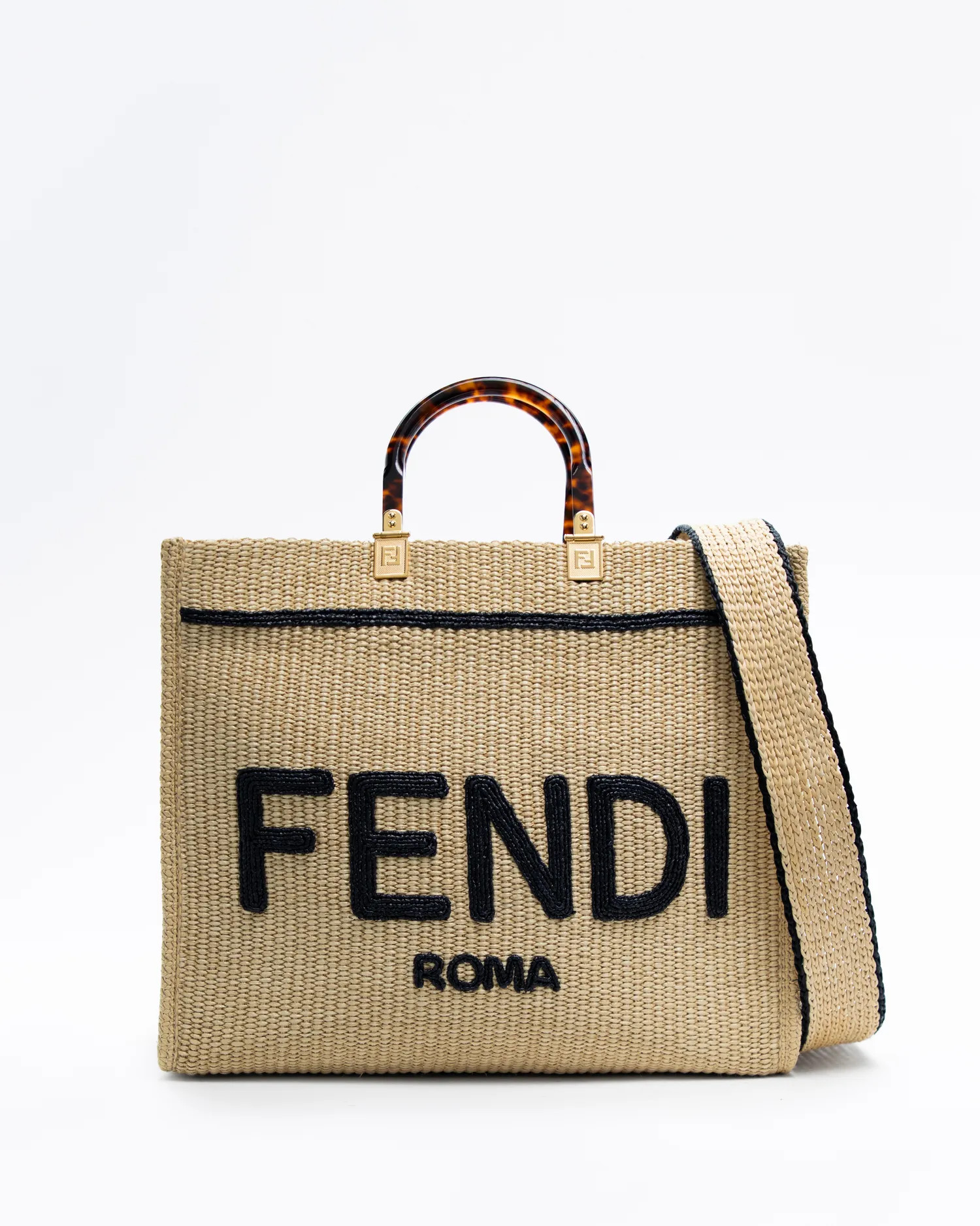 Woven Straw Medium Sunshine Shopper | Vivrelle