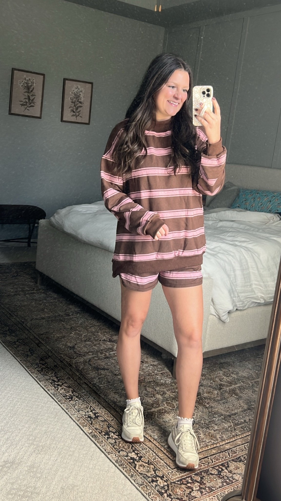 Wearing my true size medium and no need to size up!! 
Obsessed is an understatement. Very impressed with the quality of this. It’s a bit heavier feeling in a good way. Stretchy waist & love the mockneck.

Striped matching set / look for less / matching set / 2 piece set / fall matching set / fall 2 piece set / fall outfit / fall lounge set / comfy lounge set / mockneck sweatshirt / parke dupe / free people dupe / daily drills dupe / early fall outfit / fall outfit / mom outfit / comfy mom outfit / lounge set / SAHM outfit / everyday outfit / errands outfit / weekend outfit / mom style / post Partum outfit / maternity outfit / bump friendly / travel outfit / viral matching set / viral amazon set / Amazon set / Amazon outfit / Amazon matching set

#LTKootd #LTKmomlife