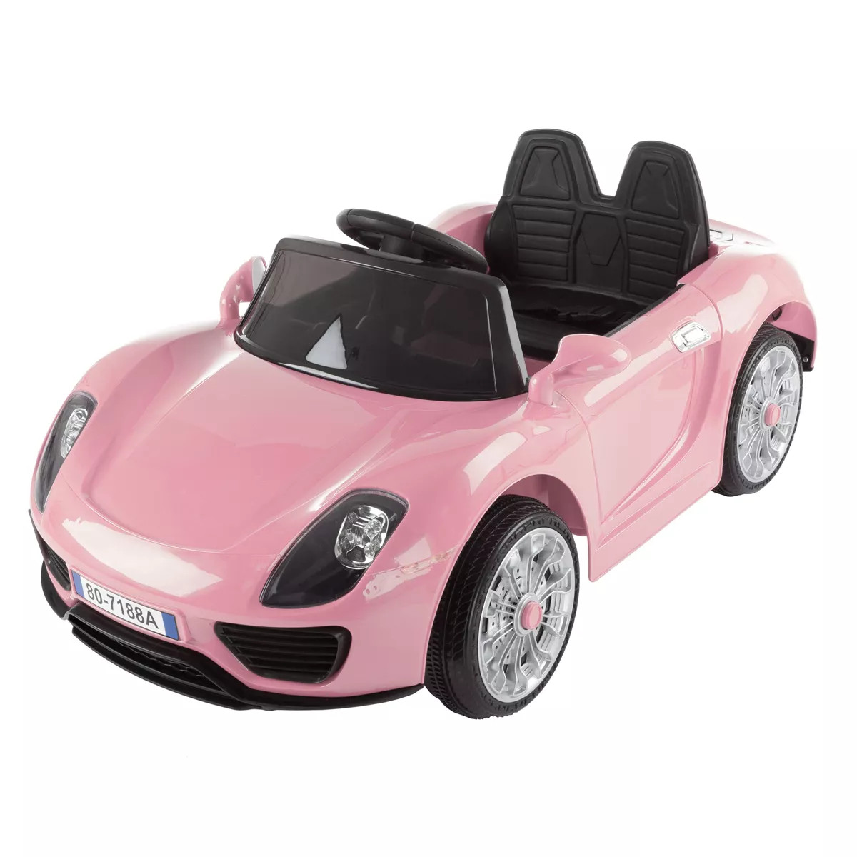 Toy Time Motorized Electric Ride-On Sports Car - 6V Battery-Powered with Remote Control - Pink | Target