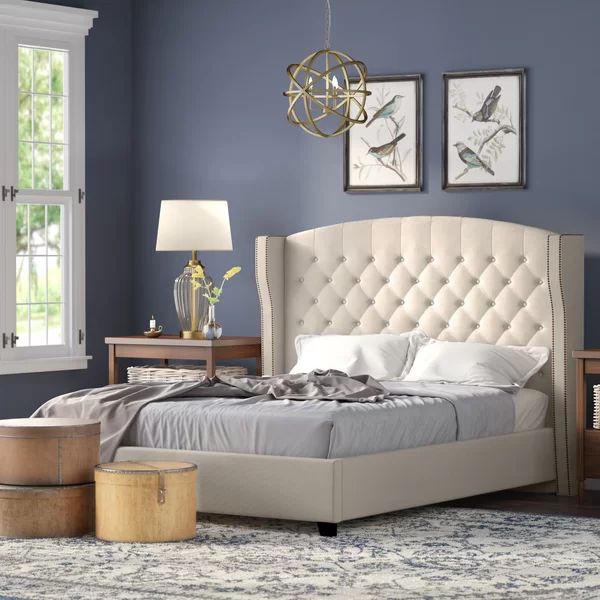 Arandike Tufted Upholstered Low Profile Standard Bed | Wayfair North America