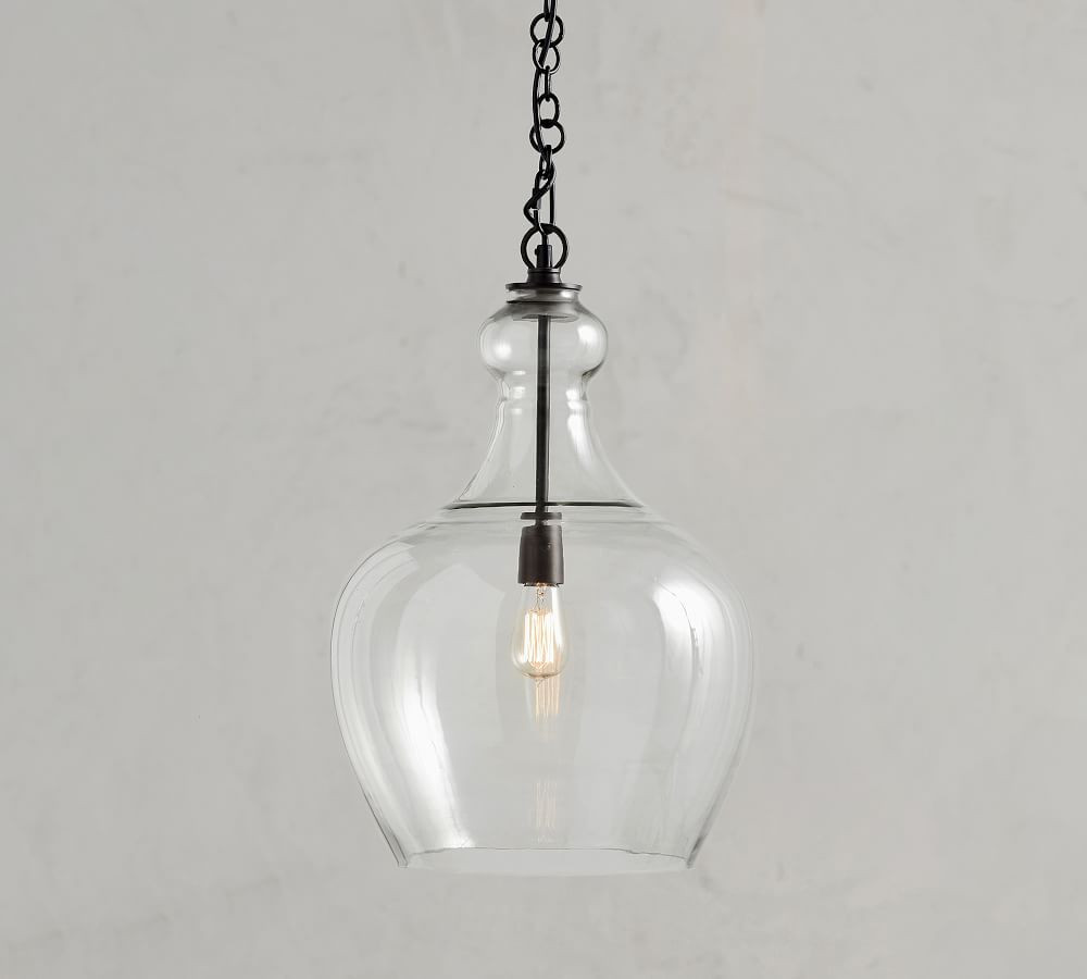 Flynn Recycled Glass Pendant | Pottery Barn (US)