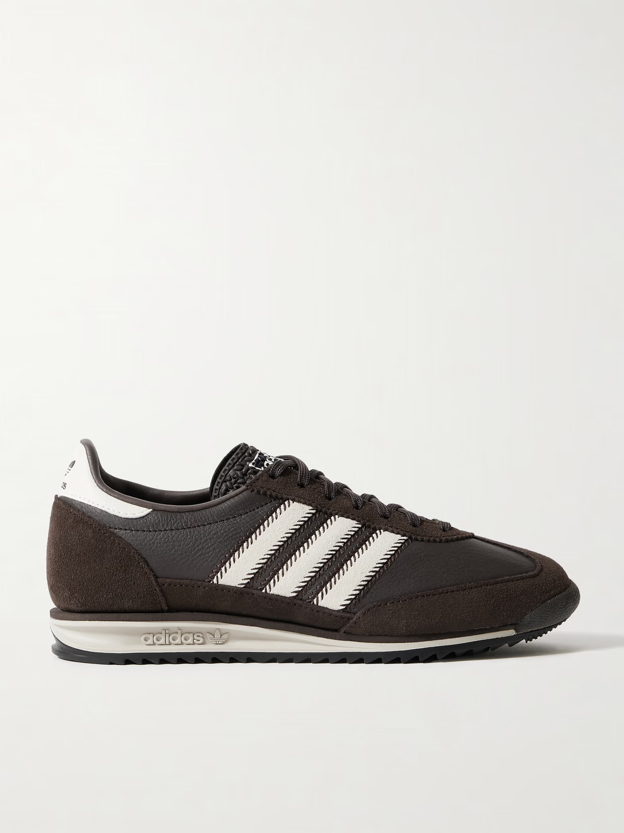 adidas Originals - Sl 72 Og Suede And Leather Sneakers - Brown | NET-A-PORTER (US)