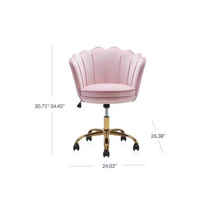 Willa Arlo Interiors Vilonia Velvet Commercial Use Task Chair | Wayfair | Wayfair North America
