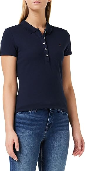 Tommy Hilfiger Damen Poloshirt Kurzarm Heritage Slim Fit | Amazon (DE)