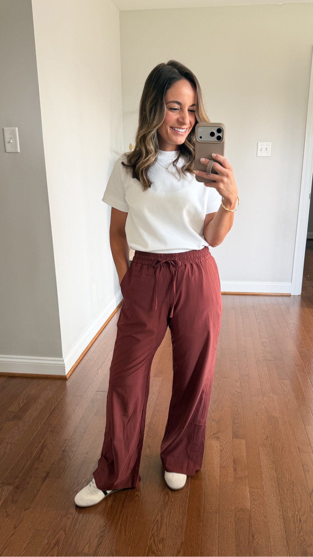 A great basic t-shirt is back in stock! This one is thick, 100% cotton and washes well. Love the thick, high collar for layering in the fall and winter. 

Top: petite xs 
Pants: petite xxs (28” inseam)

#LTKPetite