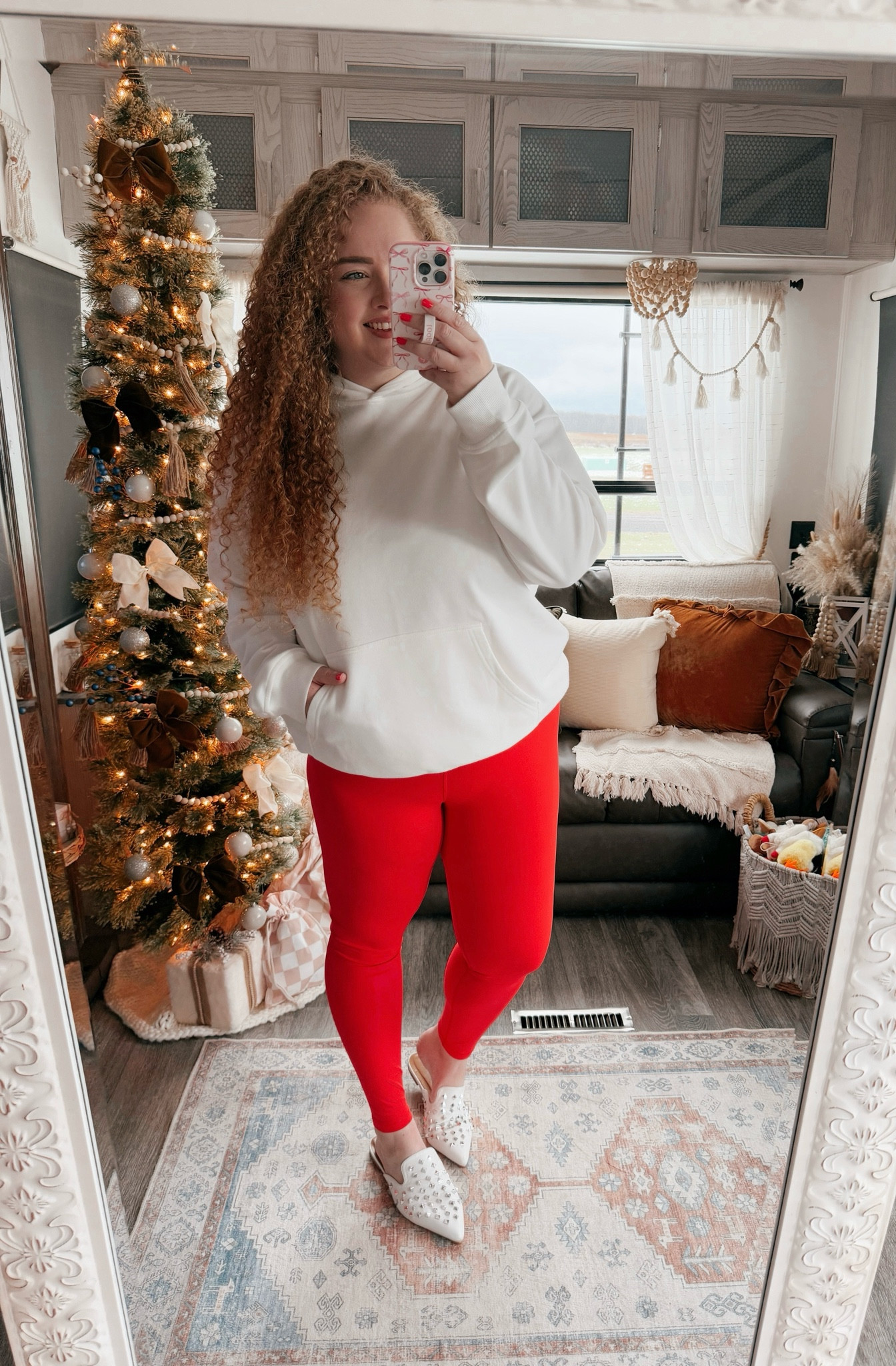 This hoodie is so soft and cozy 🤍amazon hoodie | amazon white hoodie | amazon leggings | red leggings | leggings outfit | Amazon lululemon leggings dupe | mules | Amazon mules | studded mules | amazon fashion | amazon finds | amazon look | amazon outfit | winter outfit | winter look | winter fashion | winter finds | winter outfit inspo | winter fashion inspo | winter 2024 | winter outfit  | casual outfit  | casual outfit inspo | holiday outfit | casual holiday outfit 

#LTKStyleTip #LTKMidsize #LTKSeasonal