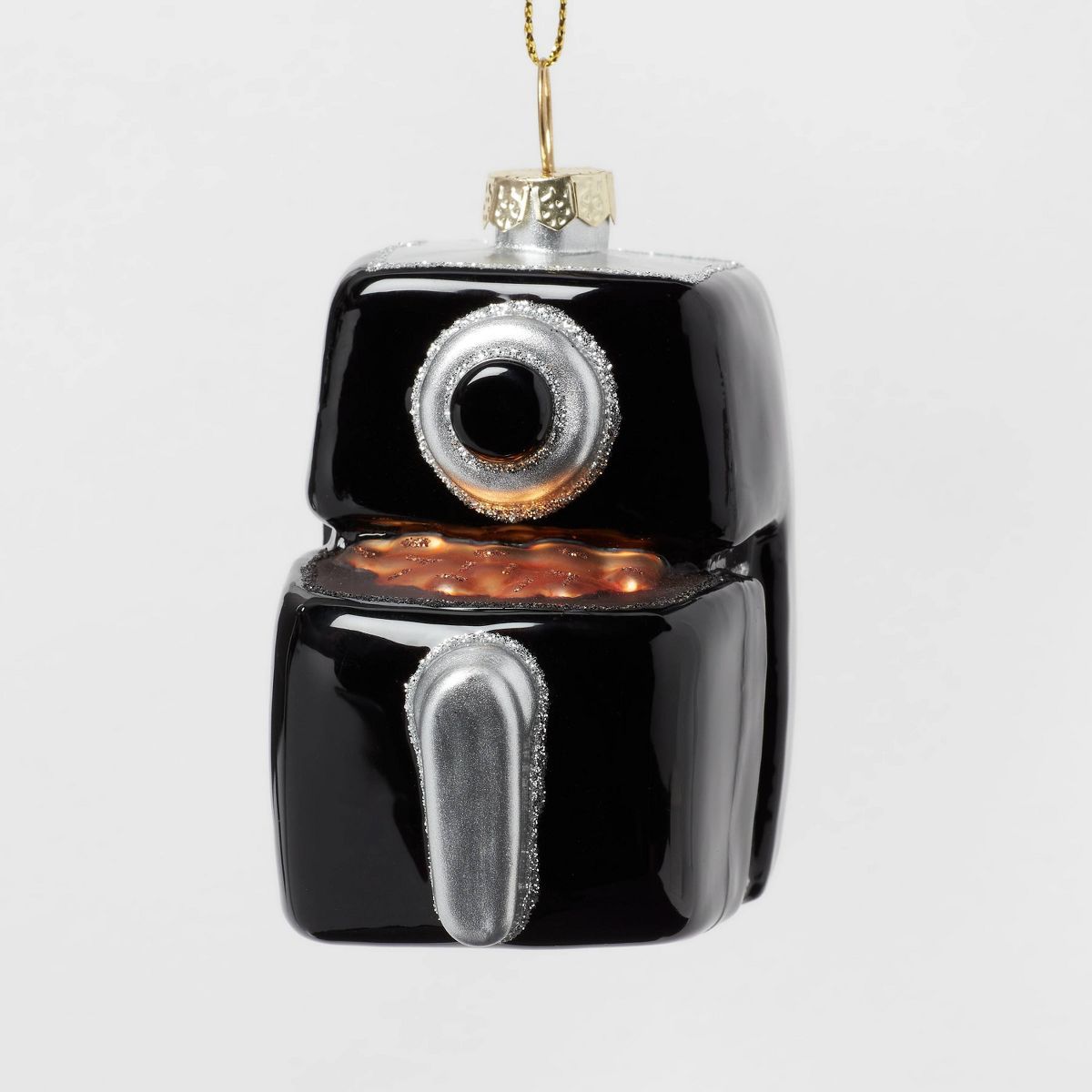Glass Air Fryer Christmas Tree Ornament Black - Wondershop™ | Target