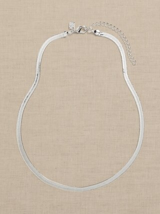 Flat Herringbone Necklace | Banana Republic Factory
