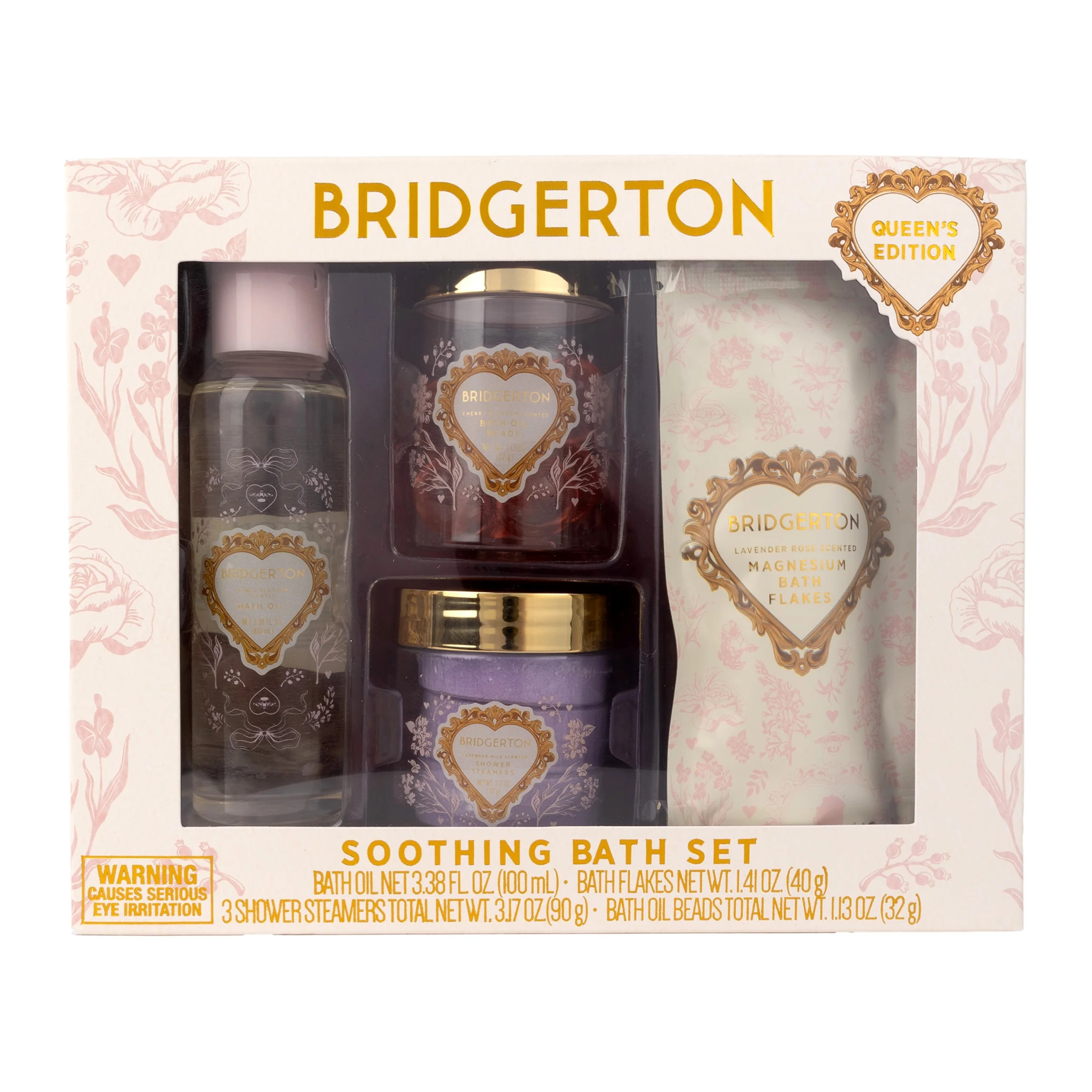 Bridgerton Soothing Bath Set, 4 Piece Set, Queens Edition | Walmart (US)