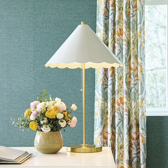 Ariel Scalloped Table Lamp | Ballard Designs, Inc.