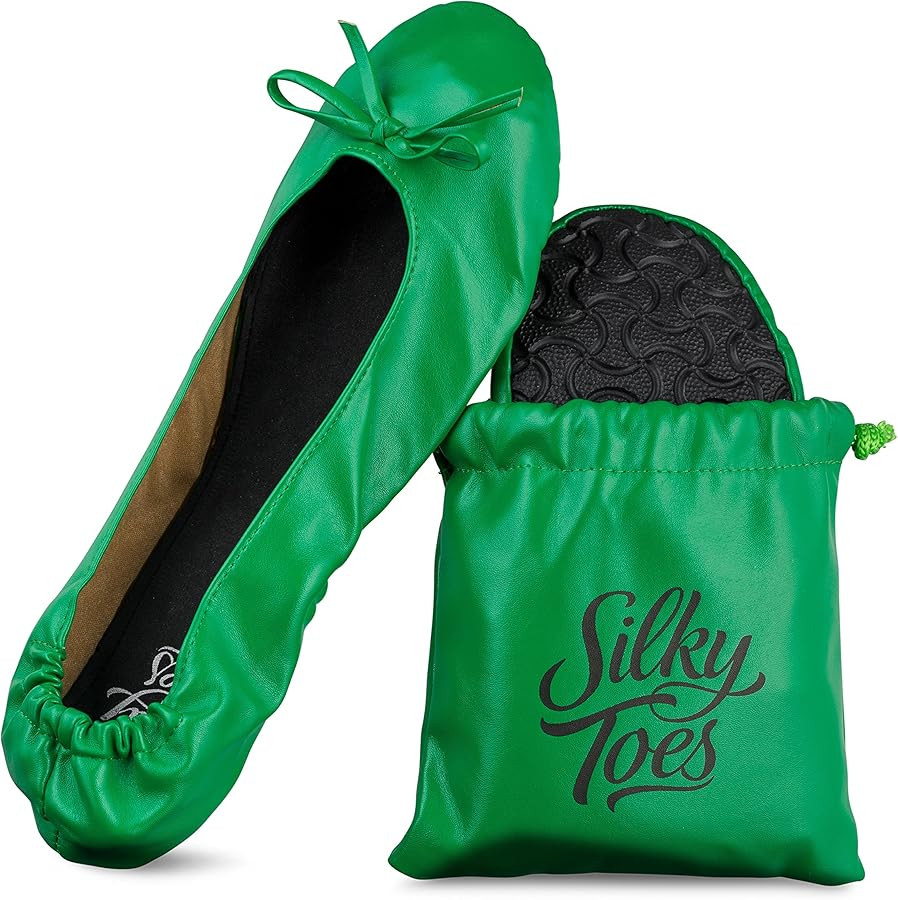 Women's Foldable Portable Travel Ballet Flat Roll Up Slipper Shoes | Amazon (US)