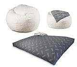CordaRoy's Faux Fur Bean Bag Chair, Convertible Chair Folds from Bean Bag to Bed, As Seen on Shark T | Amazon (US)
