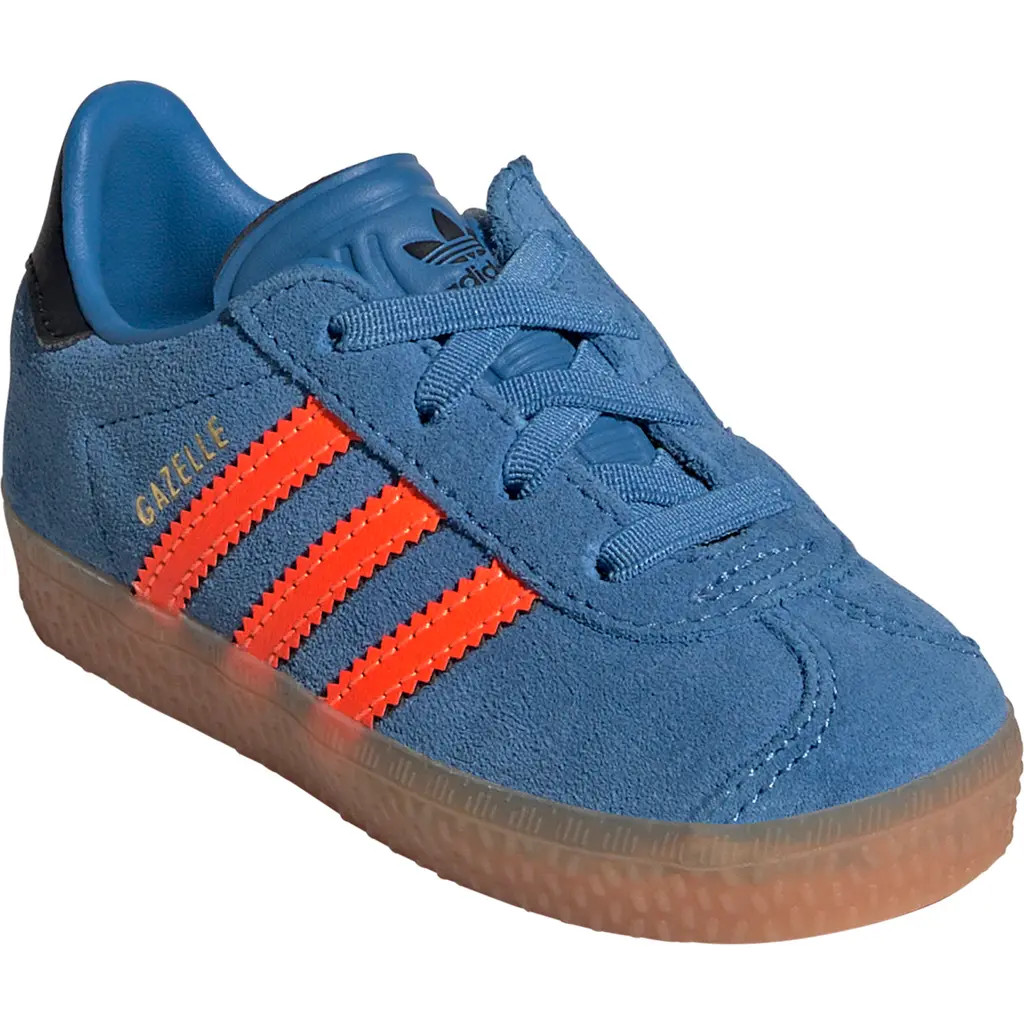 adidas Kids' Gazelle Sneaker in Focus Blue/solar Orange/black at Nordstrom Rack, Size 10 M | Nordstrom Rack