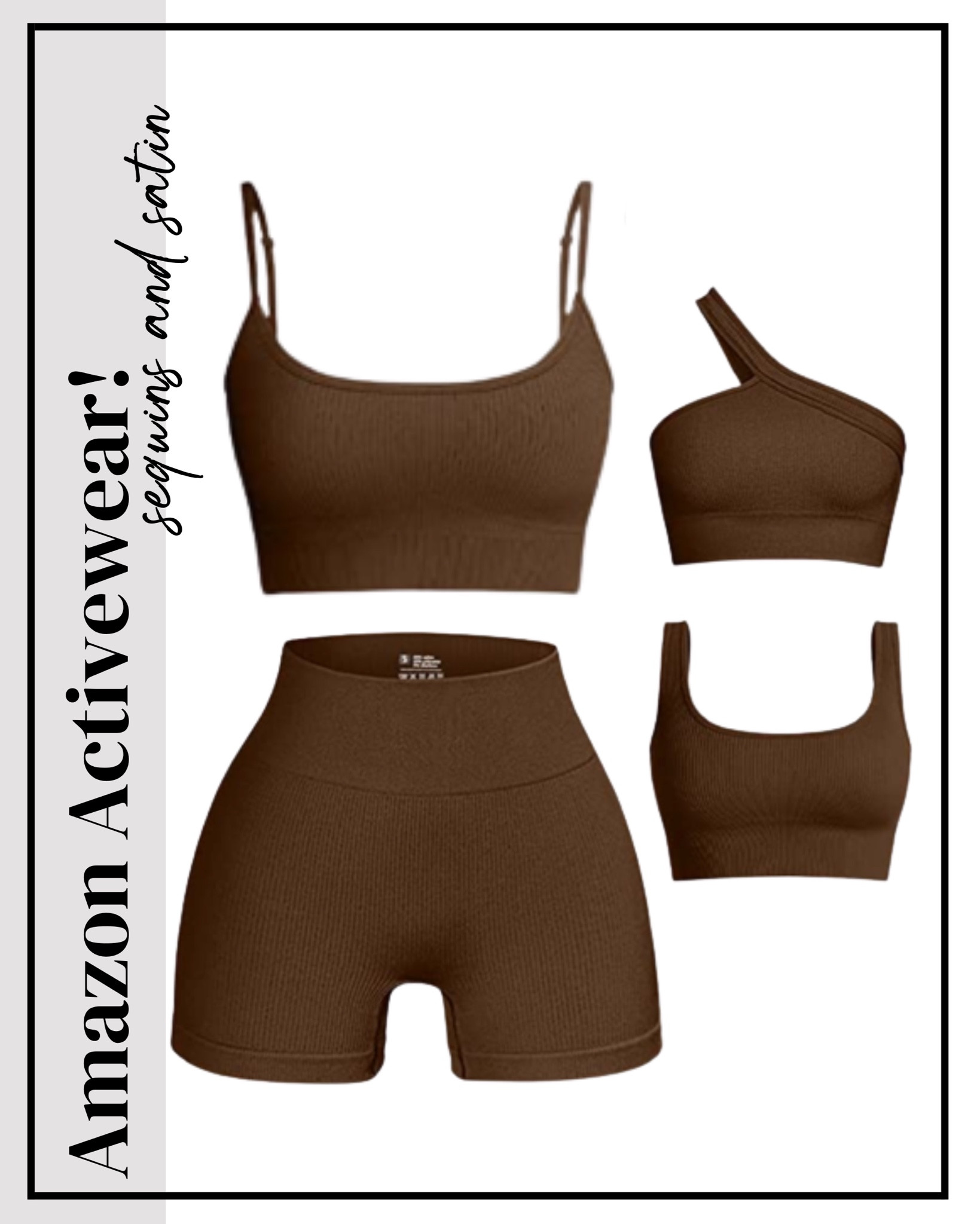 Amazon activewear! Tap to shop & follow @sequinsandsatin for more Amazon workout clothes and all things fashion!🤎🪩



#LTKstyletip #LTKunder100 #LTKfit