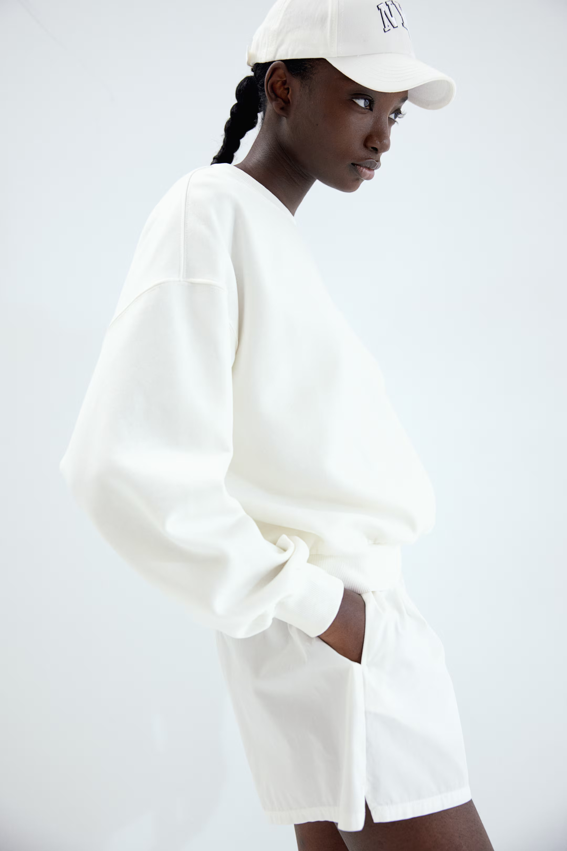 Sweatshirt - White - Ladies | H&M US | H&M (US + CA)