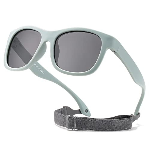 HJSTES Polarized Baby Sunglasses for Toddler Boys Girls, TPEE Flexible Frame with Strap, for Infa... | Amazon (US)