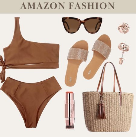 Pool outfit 
Amazon fashion 
Beach outfit 
Swimsuit 
Amazon swim 
