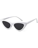 SOJOS Retro Vintage Narrow Cat Eye Sunglasses for Women Clout Goggles Plastic Frame Cardi SJ2044 | Amazon (US)