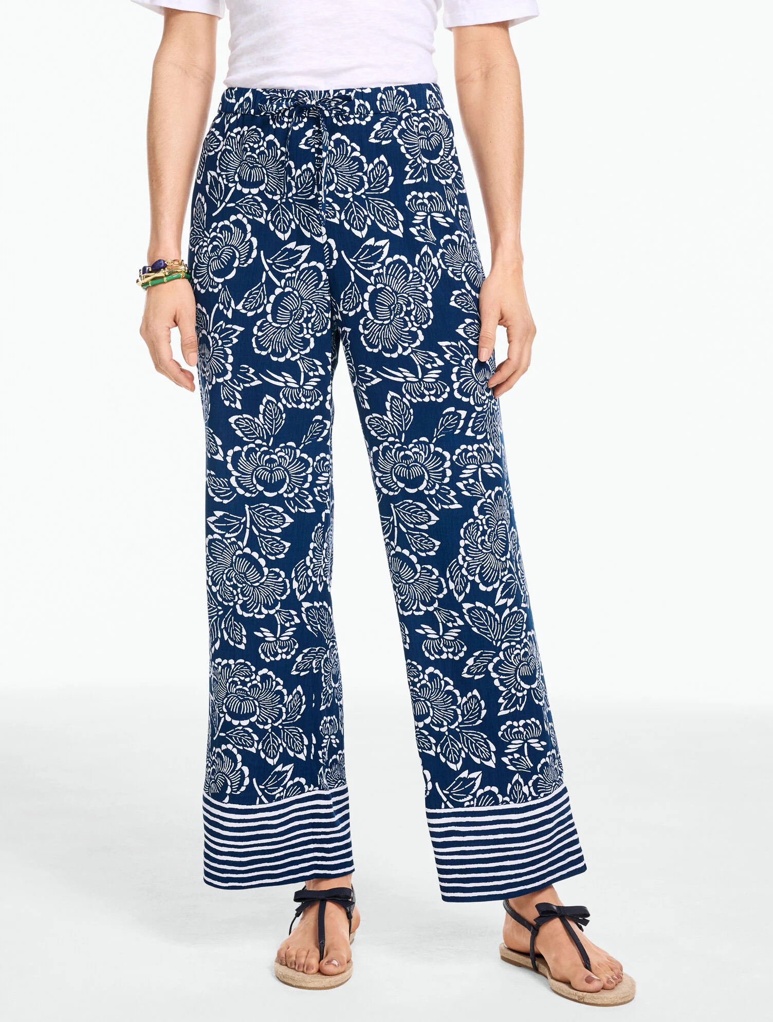 Straight Ankle Pull-On Pants - Capri Rose | Talbots